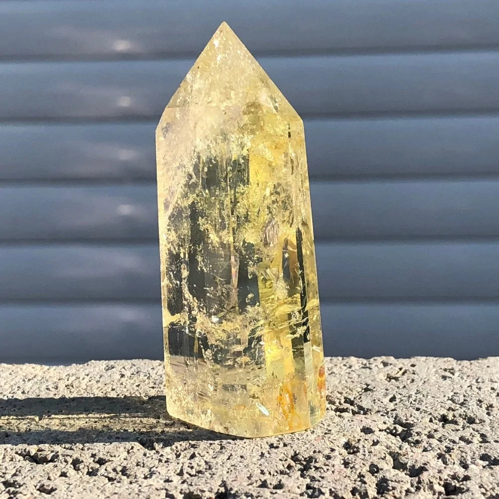 Citrine Crystal Quartz Obelisk Point