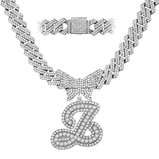 Personalized Crystal Butterfly Necklace