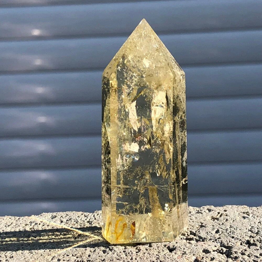 Citrine Crystal Quartz Obelisk Point