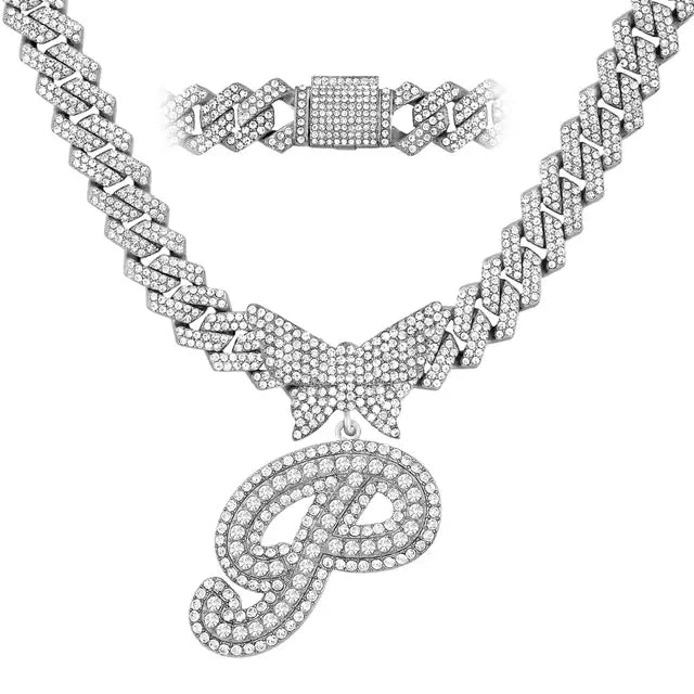 Personalized Crystal Butterfly Necklace