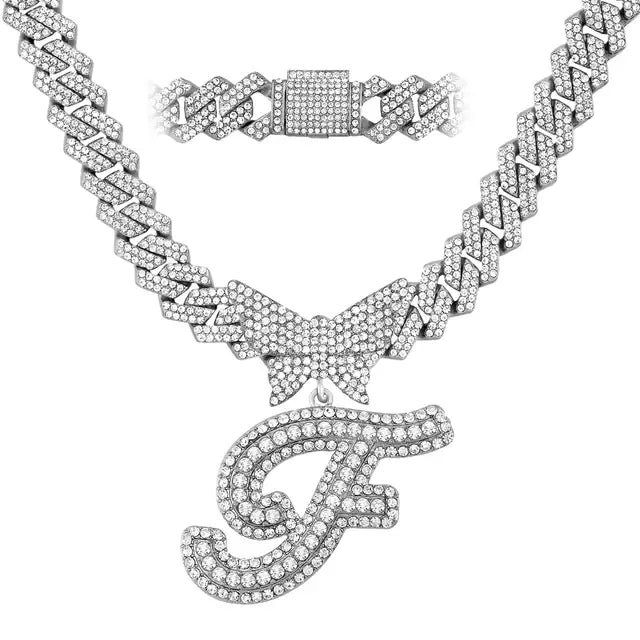 Personalized Crystal Butterfly Necklace