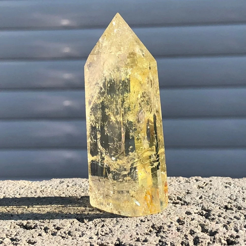 Citrine Crystal Quartz Obelisk Point