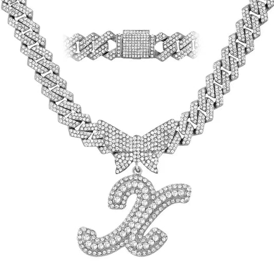 Personalized Crystal Butterfly Necklace