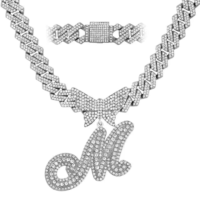 Personalized Crystal Butterfly Necklace