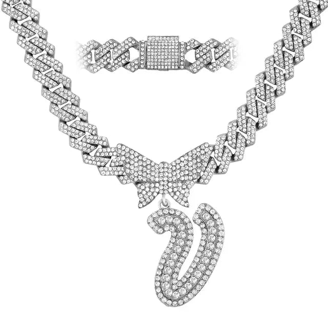 Personalized Crystal Butterfly Necklace