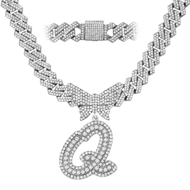 Personalized Crystal Butterfly Necklace