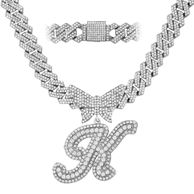 Personalized Crystal Butterfly Necklace