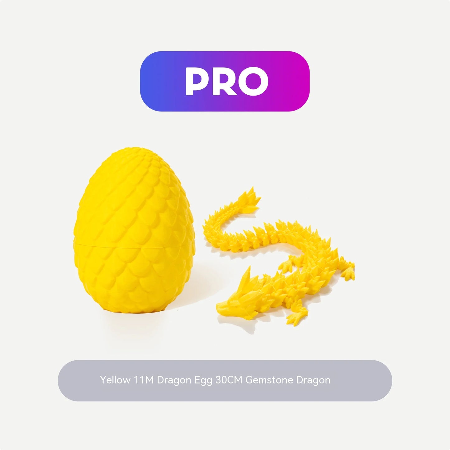 3D Printed Crystal Dragon and Egg