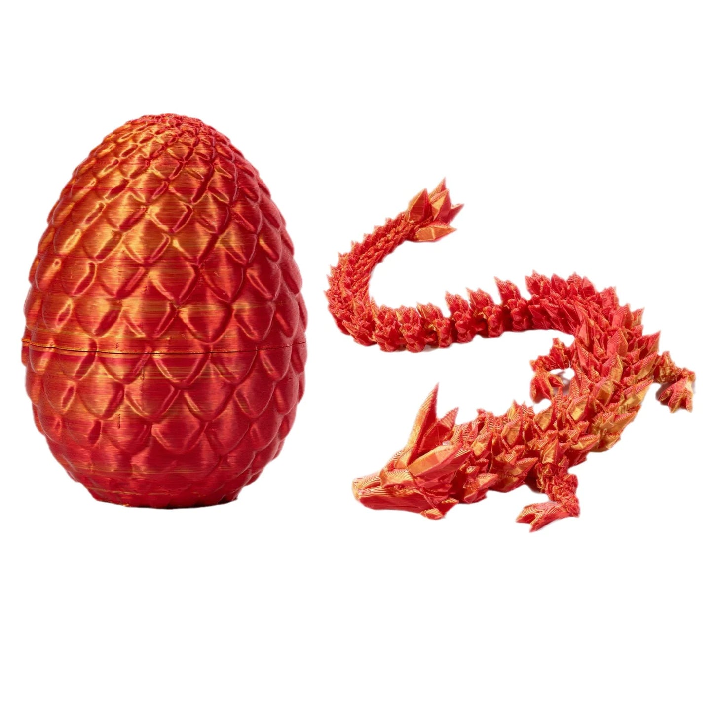 3D Printed Crystal Dragon and Egg