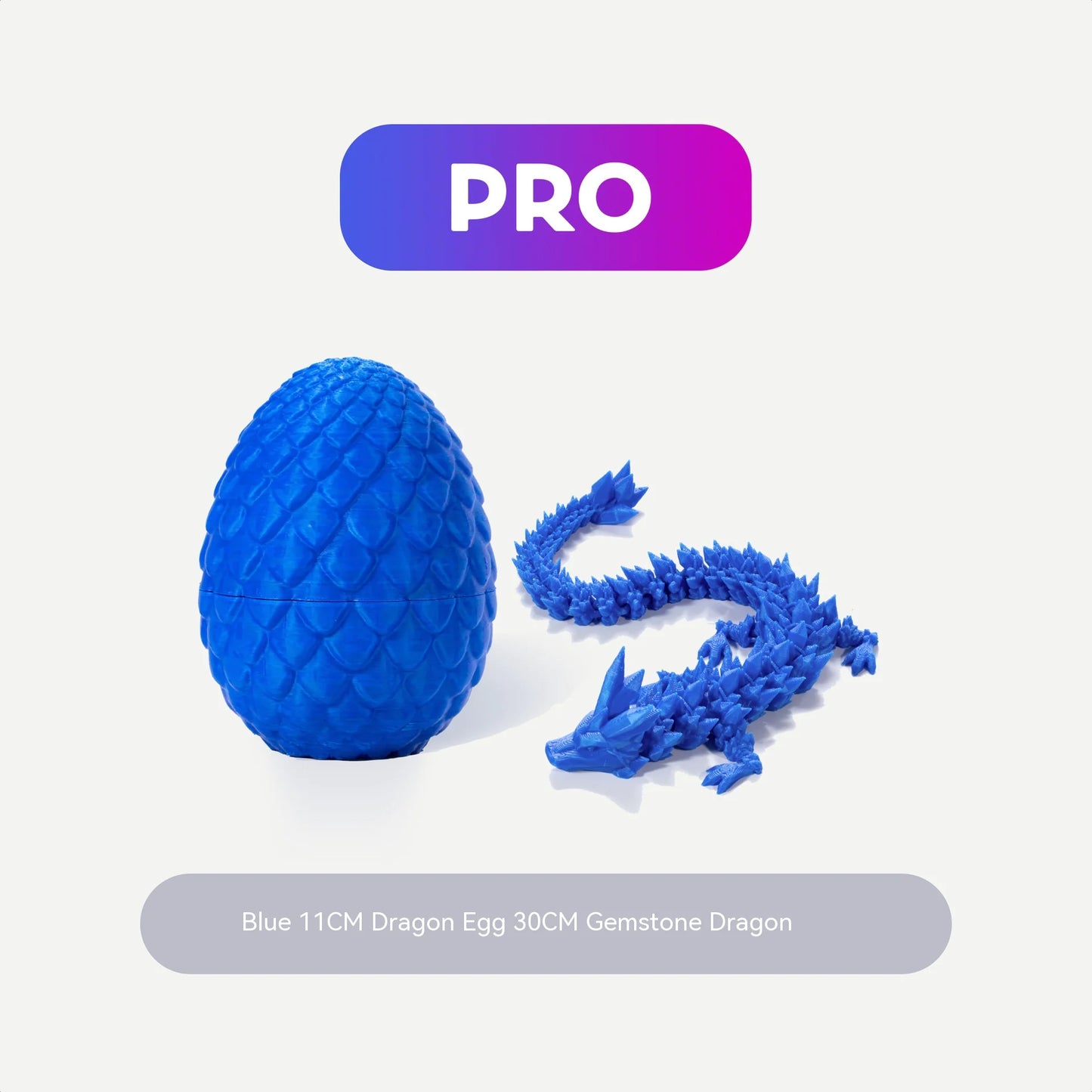 3D Printed Crystal Dragon and Egg
