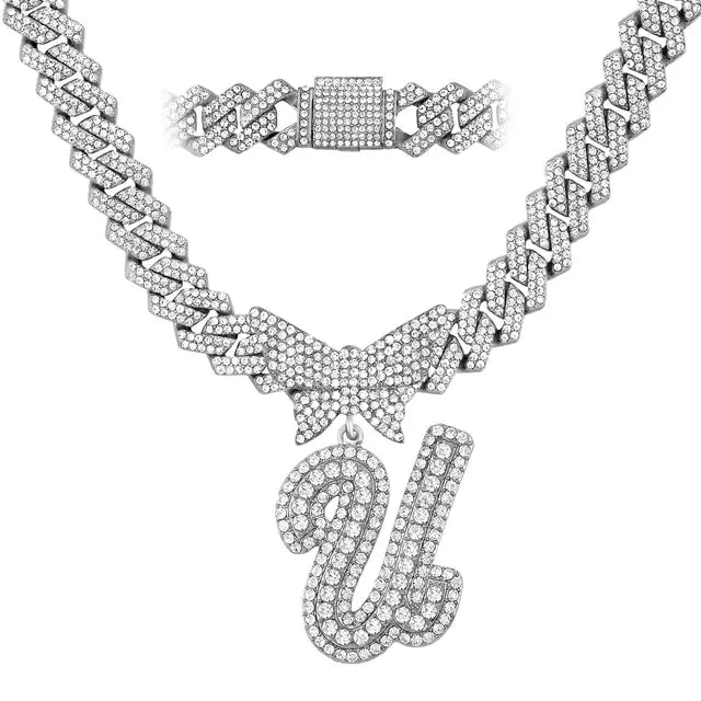 Personalized Crystal Butterfly Necklace