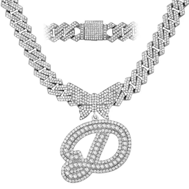 Personalized Crystal Butterfly Necklace