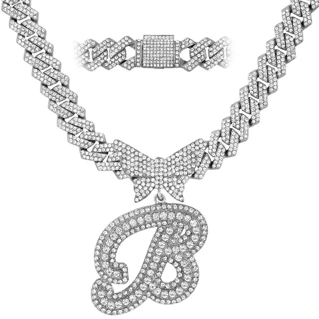 Personalized Crystal Butterfly Necklace