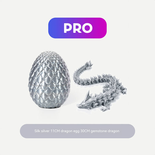 3D Printed Crystal Dragon and Egg