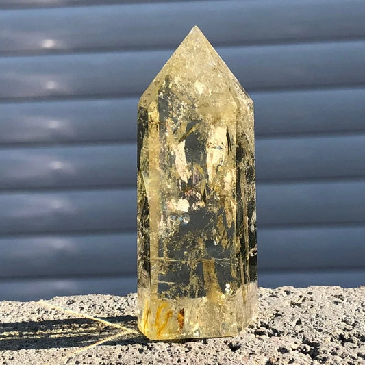 Citrine Crystal Quartz Obelisk Point